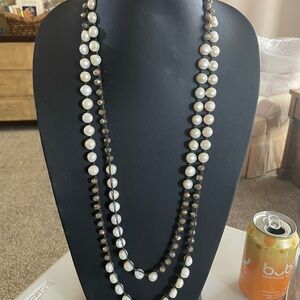 Boho Pearl Agate Necklace